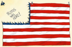 This Young Conservatives cartoon published after the recent Supreme Court decision reflects the fact that Not since Brown v. Board of Education has such a blow been dealt to the reactionary concept of “States’ rights.”